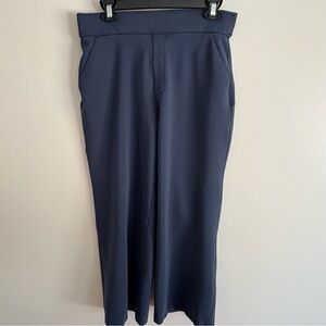Splendid Women’s Pull On Navy Wide Leg Office Ponte Stretch Pant Size Large